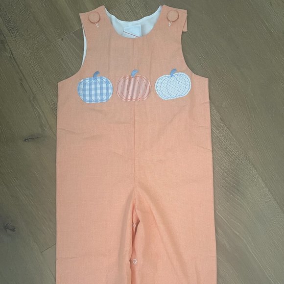NWT TRUE Orange Pumpkin Longall 3T